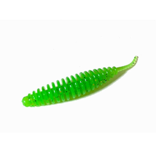 LureBait Ultra-Realistic Soft Plastic Grub – Curly Tail Bubble Worm with Screw-in Hook for Bass & Perch, Ideal for Drop Shot, Ned Rig & Finesse Fishing (Multiple Sizes & Colors)