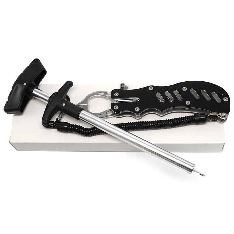 Angelwerkzeug-Set – Robuster Hakenentferner, Fischgreifer mit Nadelspitze und kompakte Zange für Barsch-, Salzwasser- und Kunstköderangler 