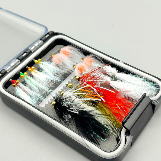 Realistic Streamer Fly Assortment – Hand-Tied Feather & Ribbon Flies with Lifelike Action for Trout, Bass & Perch | Premium Wet Flies for Freshwater Fly Fishing