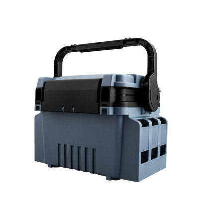 Multi-Functional Lure Tackle Box with Rod Holders & Seating – Heavy-Duty for Sea & Shore Fishing