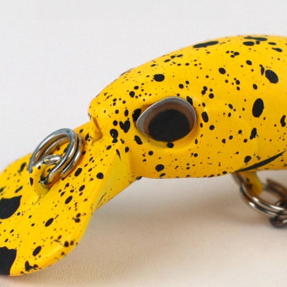 Topwater Floating Minnow Fishing Lure - 1.8" 1/10oz Ultralight Hard Bait with Diving Lip, Rattle Beads & Sharp Treble Hooks - Professional Bionic Crankbait for Bass, Crappie, Panfish & Perch - 5pc/Bulk