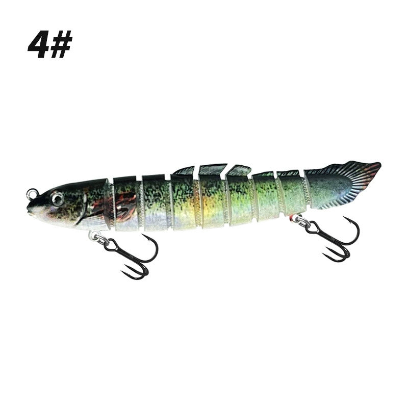 Lure Hard Bait Multi-Section Fish 4.72inch  0.67oz  Multi-Section Mudminnow Imitation 3D Printed Nine-Section Fake Lure Wholesale