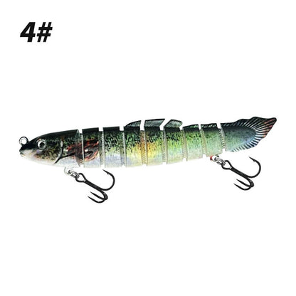 Lure Hard Bait Multi-Section Fish 4.72inch  0.67oz  Multi-Section Mudminnow Imitation 3D Printed Nine-Section Fake Lure Wholesale