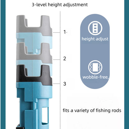 Multi-Functional Lure Tackle Box with Rod Holders & Seating – Heavy-Duty for Sea & Shore Fishing