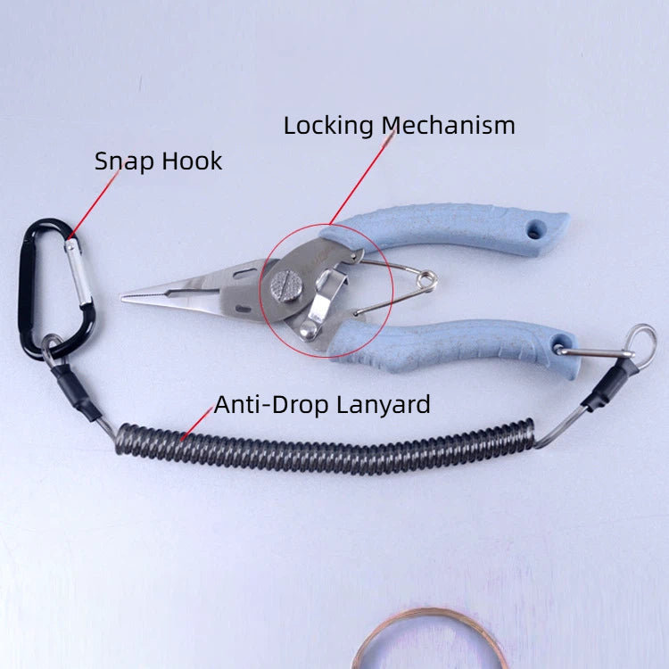 Mini-Köderzange für Finesse-Angeln – Japanischer Mikro-Hakenlöser und Sprengringöffner, ultrakompakte Angelzange für Angler mit leichten Kunstködern