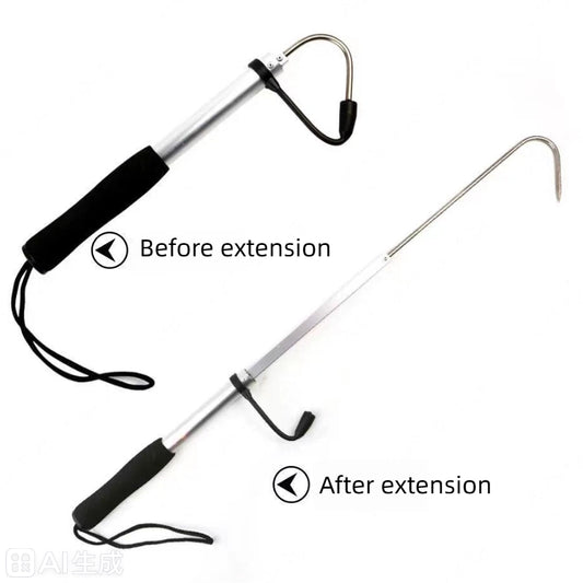 Telescopic Aluminum Fishing Gaff – Essential for Boat & Deep-Sea Angling